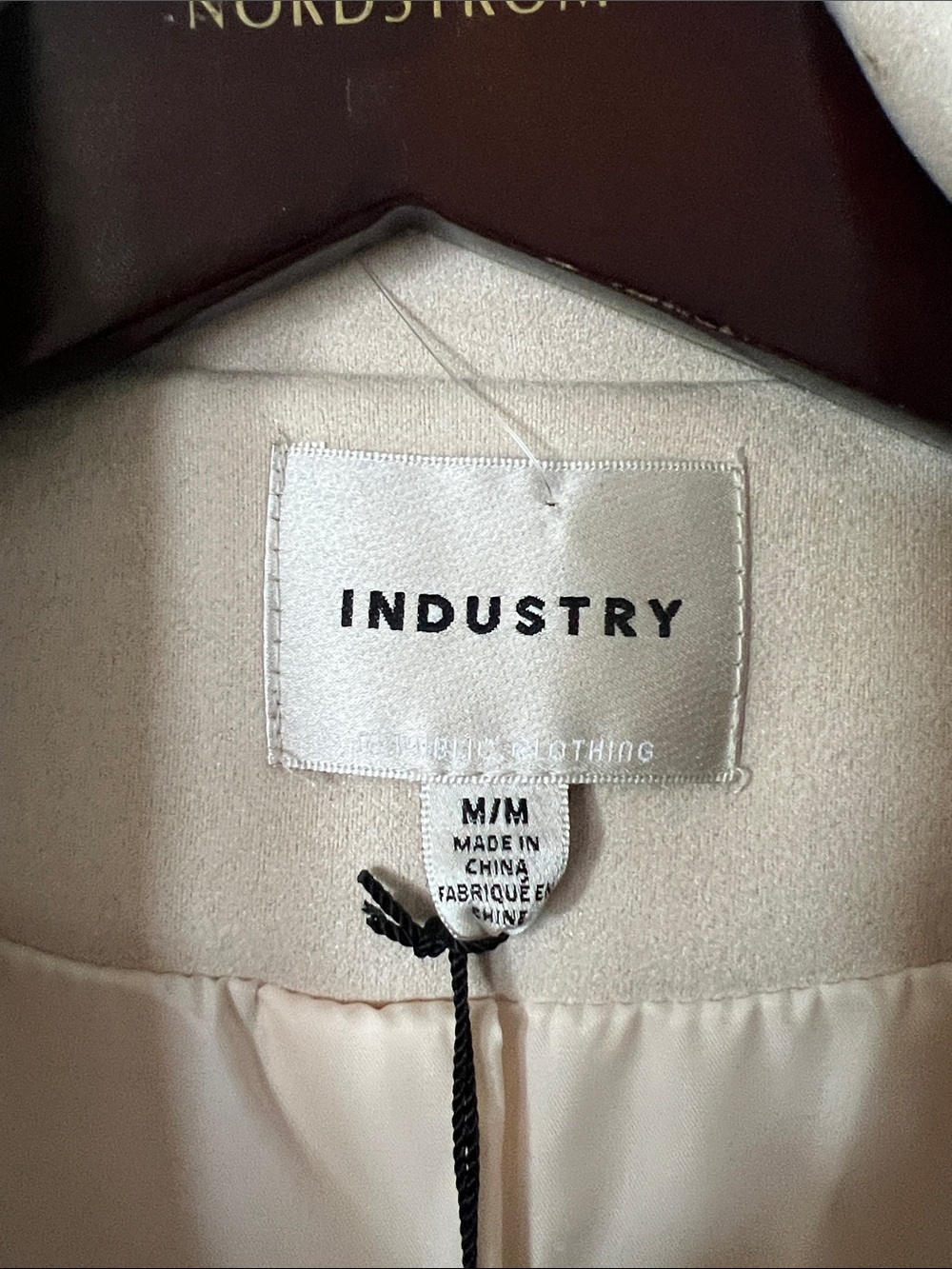 INDUSTRY Beige Fringe Faux Suede Cropped Jacket - Picture 6 of 11